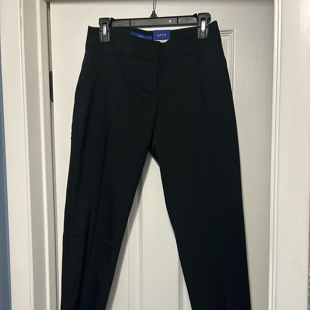 Apt. 9 Black Ponte Knit Slim Ankle Leggings
